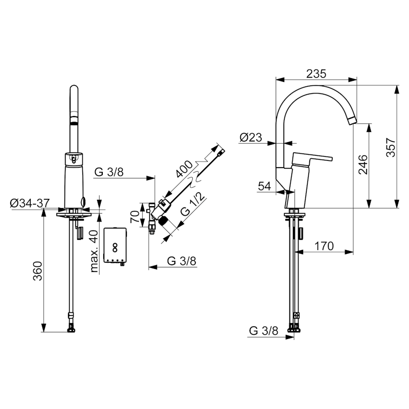 KEITTIÖHANA ORAS 2839FN OPTIMA PKV, 3 V (6219202)