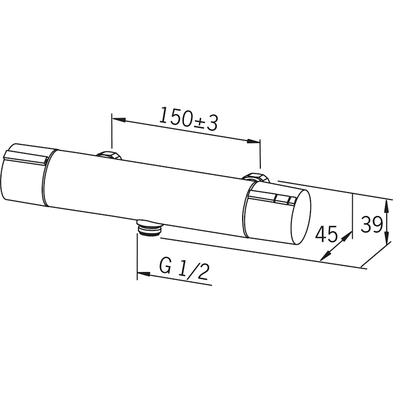 SUIHKUHANA ORAS 2870 CUBISTA TERMOSTAATTI (6315600)