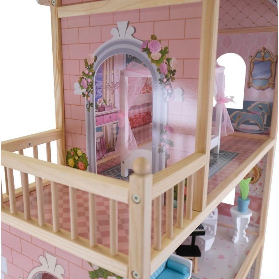 Wooden Dollhouse Emily with LED Lights