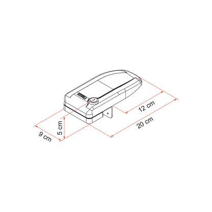 Fiamma Safe Door Magnum Frame -turvalukko valkoinen