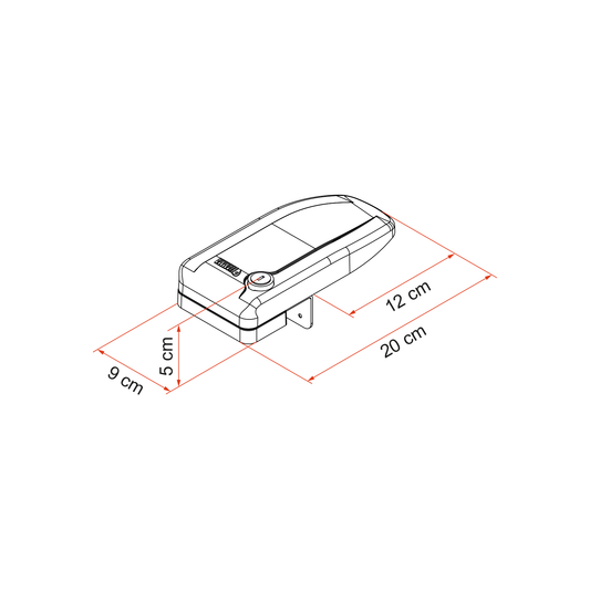 Fiamma Safe Door Magnum Frame -turvalukko valkoinen