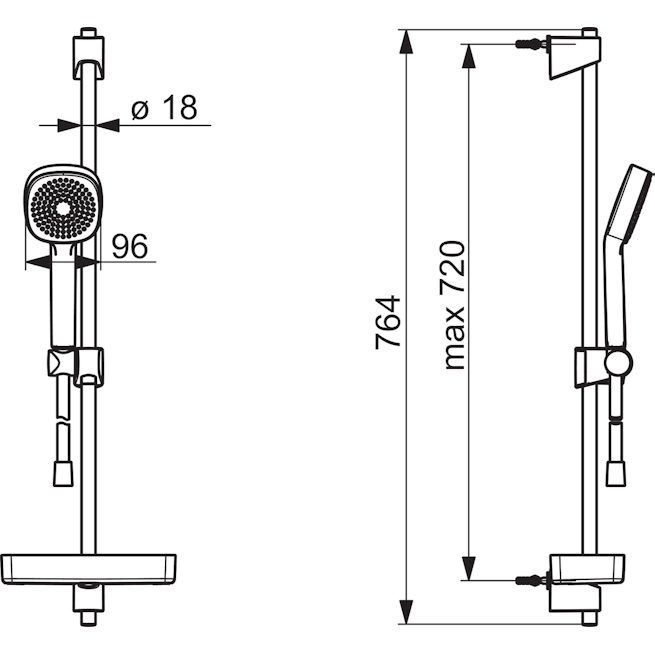 SUIHKUSETTI ORAS 558 APOLLO STYLE, 9 L/MIN