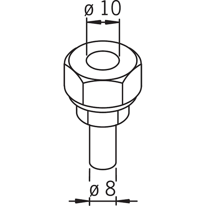 ASENNUSLIITIN ORAS 281100/2KPL 8x10mm