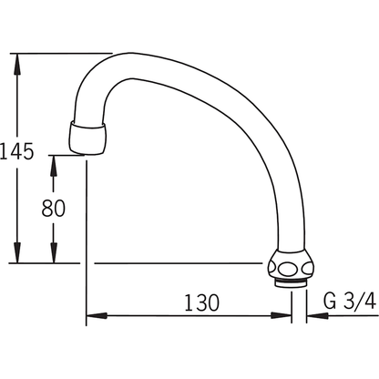 JUOKSUPUTKI ORAS 213513 HU-JUOKSUPUTKI L=130mm