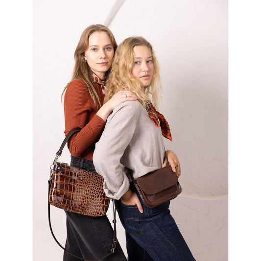 RUBY Purse - Brown Marble