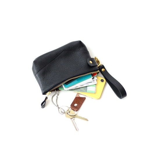 POUCH Wallet - Black with Golden details