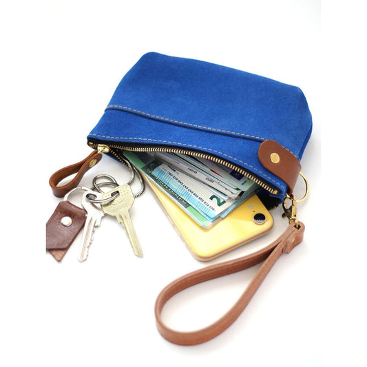POUCH Wallet - Blue Suede