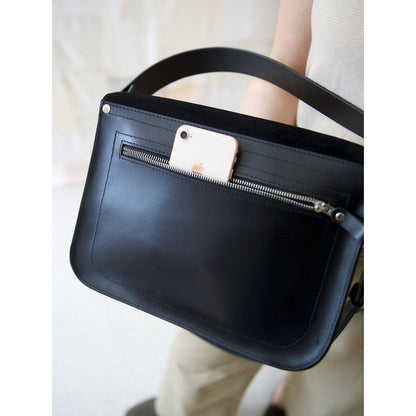 ASTORIA handbag - Black Suede