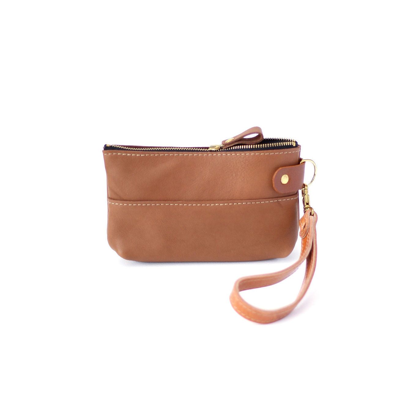 POUCH Wallet - Camel Brown Leather