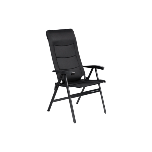 Westfield Avantgard Noblesse Grande -leirintätuoli + Breeze-jalkatuki 150 kg - Musta