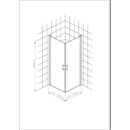 SUIHKUNURKKA OPAL 70*70 195 5mm KIRKAS LASI (CCX138)