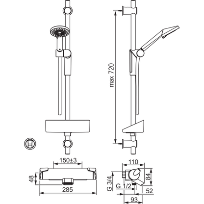 AMME- JA SUIHKUHANA ORAS 7149 OPTIMA TERMOSTAATTI