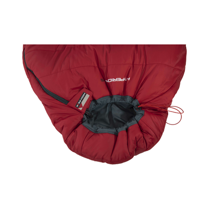 High Peak Hyperion 1 M muumiomakuupussi 210 x 80 cm tummanpunainen/harmaa