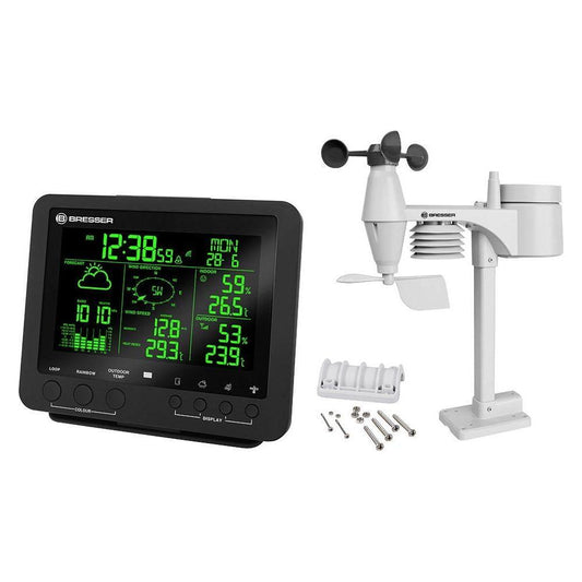 Bresser 5-in-1 sääasema värinäytöllä, musta | 73260 | 4007922036830 | Kotikauppa | Bresser