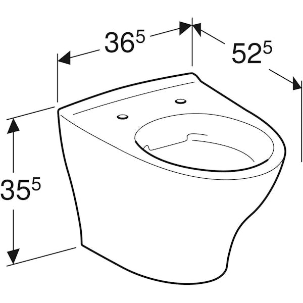 WC-ISTUIN SEINÄ EI KANTTA IDO 7816601101 GLOW