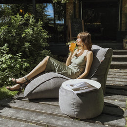 Säkkituoli Qubo™ Lounger Papaya SOFT FIT