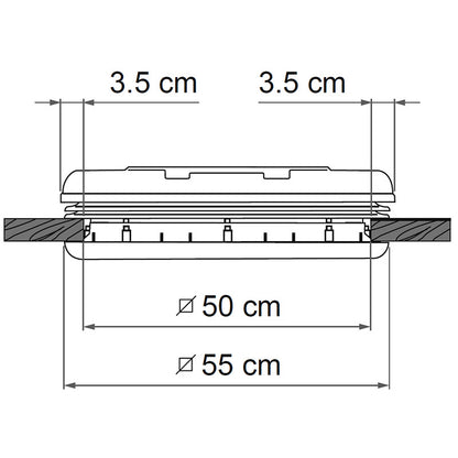 Kattoluukku 500x500 mm