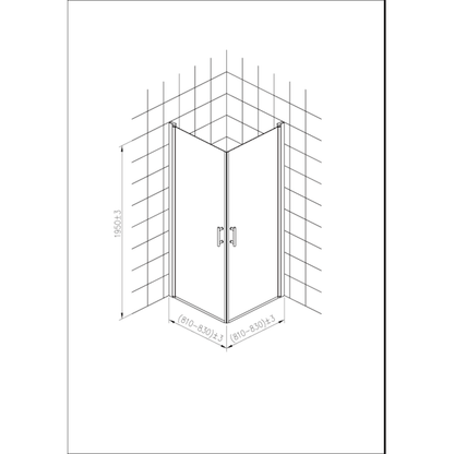 SUIHKUNURKKA OPAL 80*80 195 5mm KIRKAS LASI (CCX143)