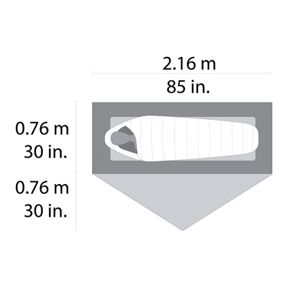 MSR Hubba NX Tent V6 -taittoteltta yhdelle hengelle