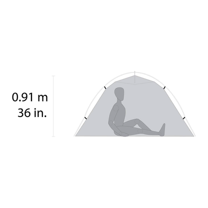 MSR Hubba NX Tent V6 -taittoteltta yhdelle hengelle