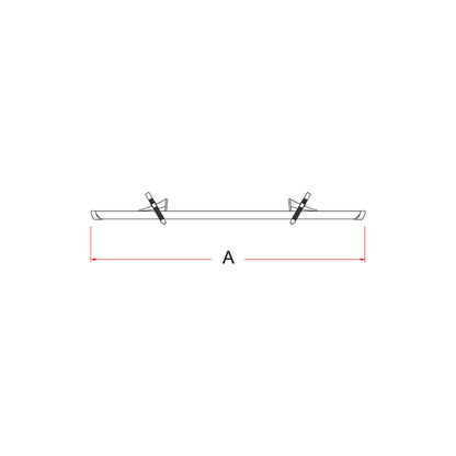 Fiamma Kit Rail Premium 48 - musta