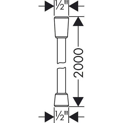 SUIHKULETKU HANSGROHE 28274000 ISIFLEX 2,0m