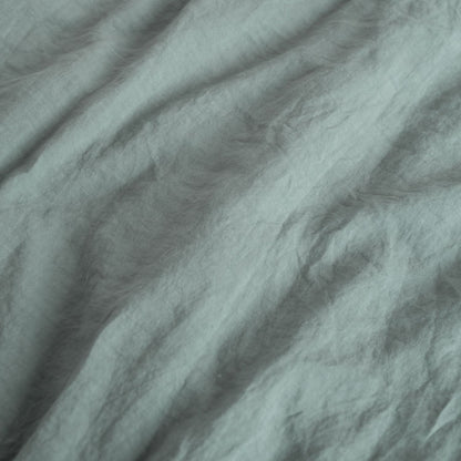 Pellavainen muotoonommeltu aluslakana Green Milieu (Yhden hengen) - Linen Tales