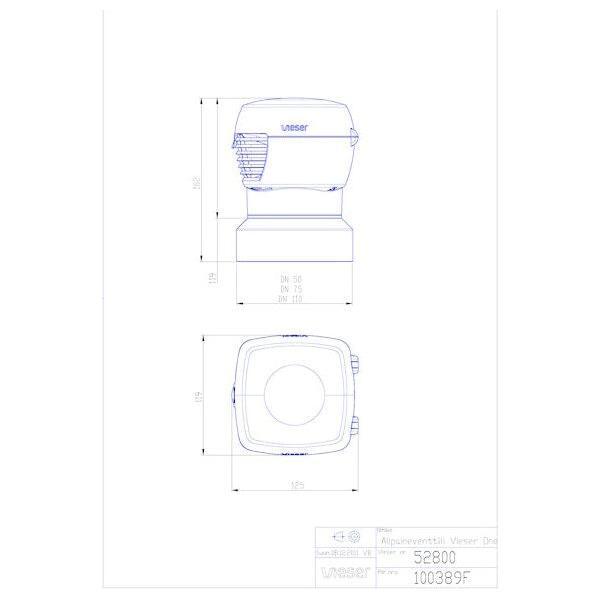 ALIPAINEVENTTIILI VIESER ONE DN50-110