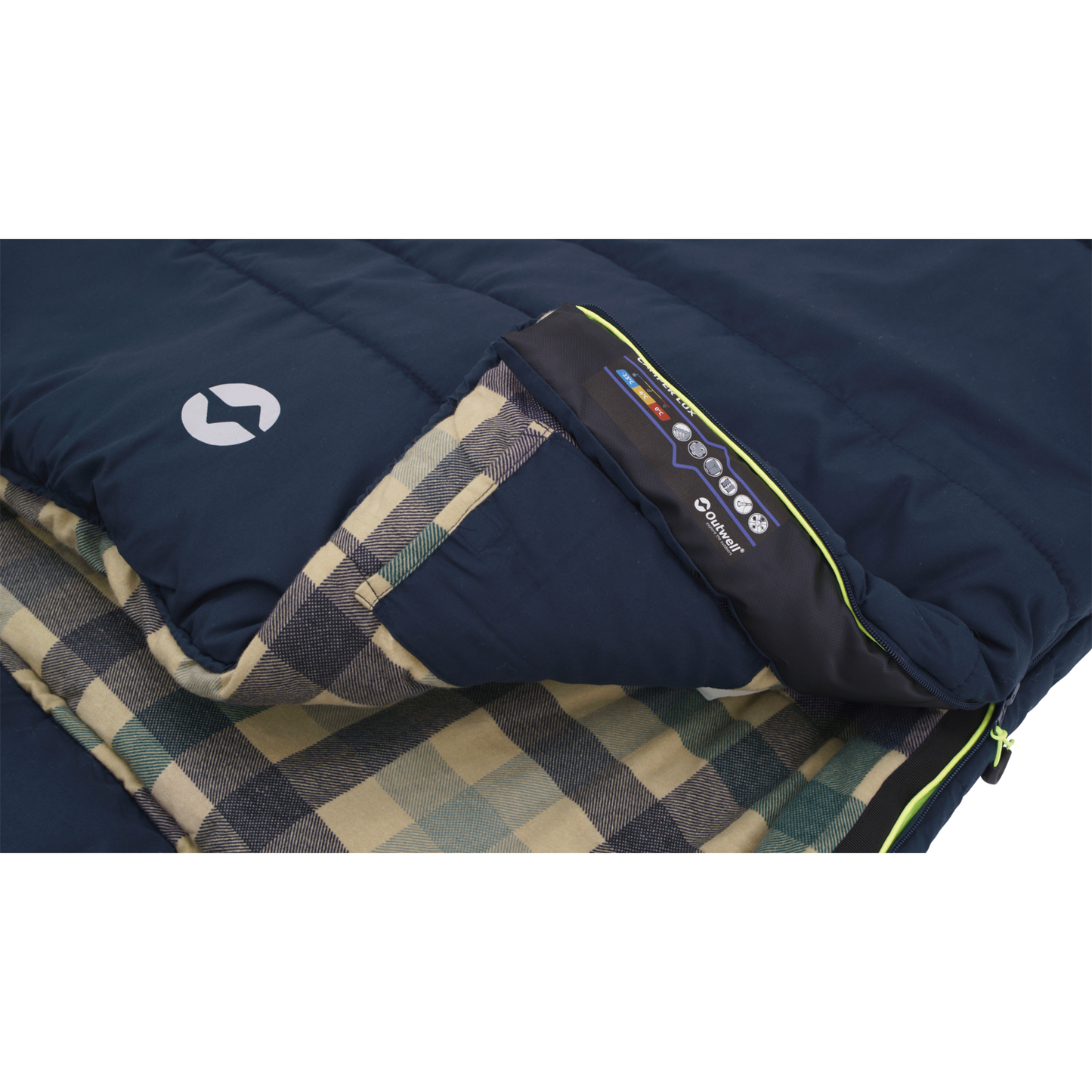 Outwell Camper Lux -peittomakuupussi 235 cm, vetoketju oikealla