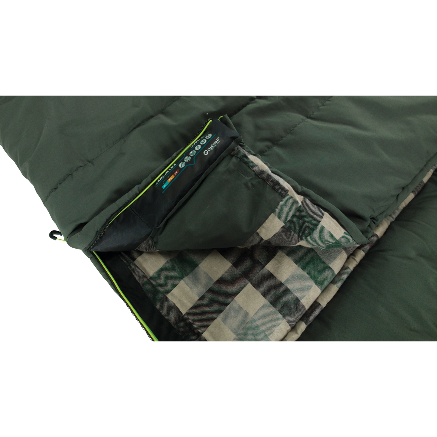 Outwell Camper Lux Tuplapeittomakuupussi 235 cm