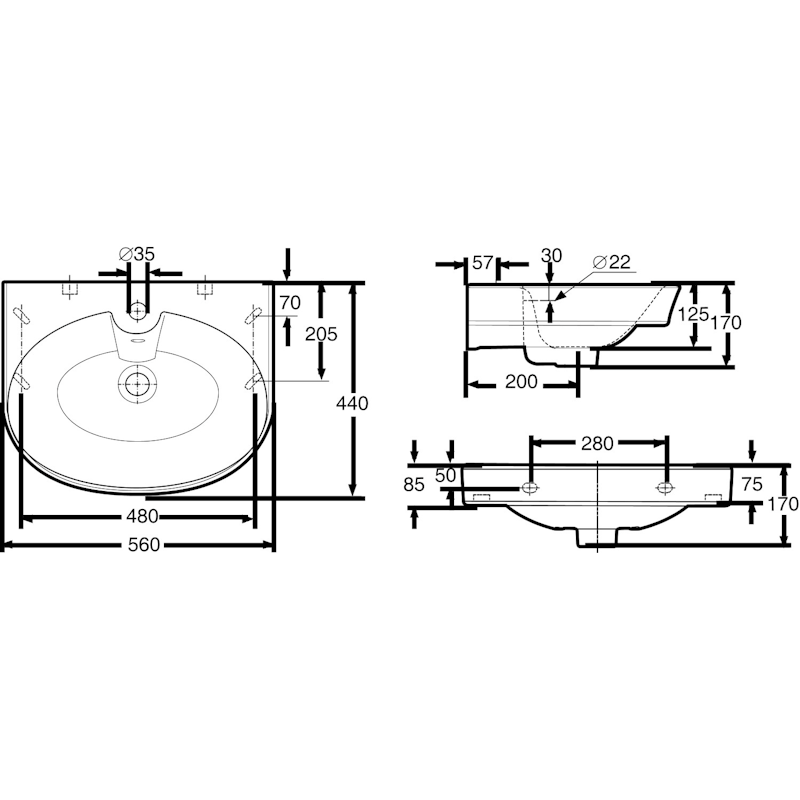 PESUALLAS IDO 1116401101 GLOW 560 (560x440mm)