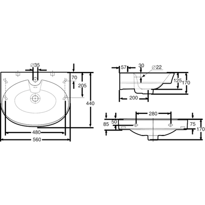 PESUALLAS IDO 1116401101 GLOW 560 (560x440mm)