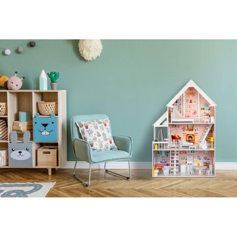 Wooden Dollhouse Liselle with LED Lights