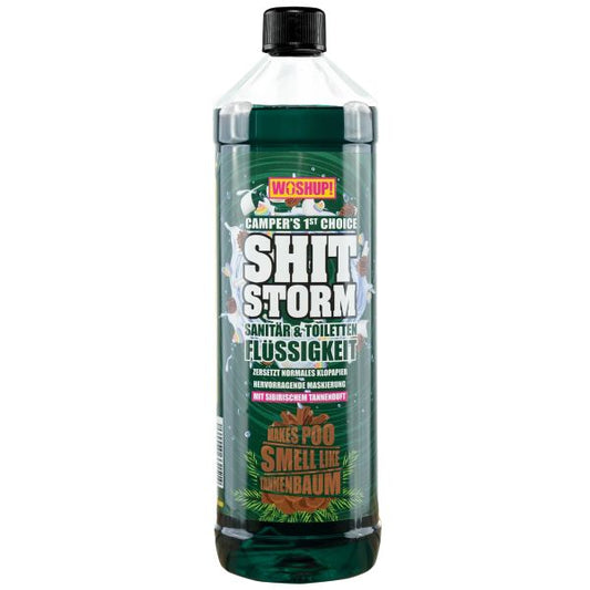 WOSHUP! Shitstorm -siperianpihta raikkaan metsäinen WC-kemikaali 1 l