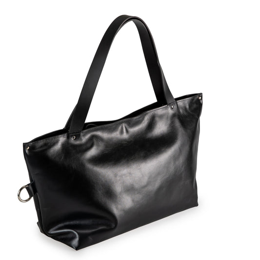 Large Handbag Lima - Soft Black Leather