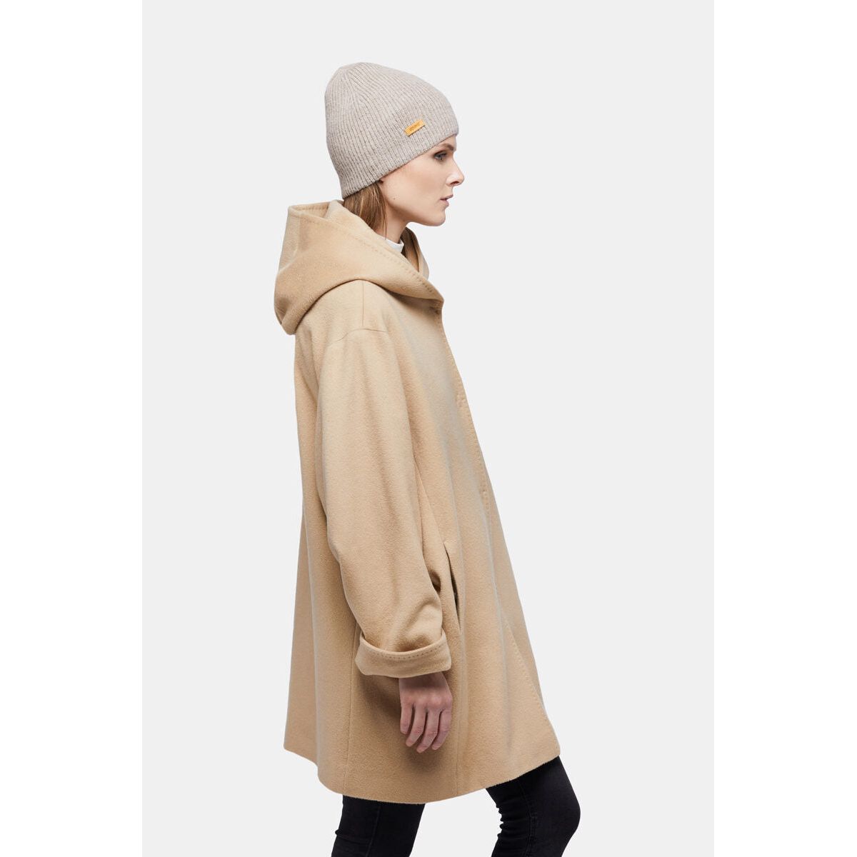 Natural Baby Alpaca Wool Fisherman's Rib Beanie