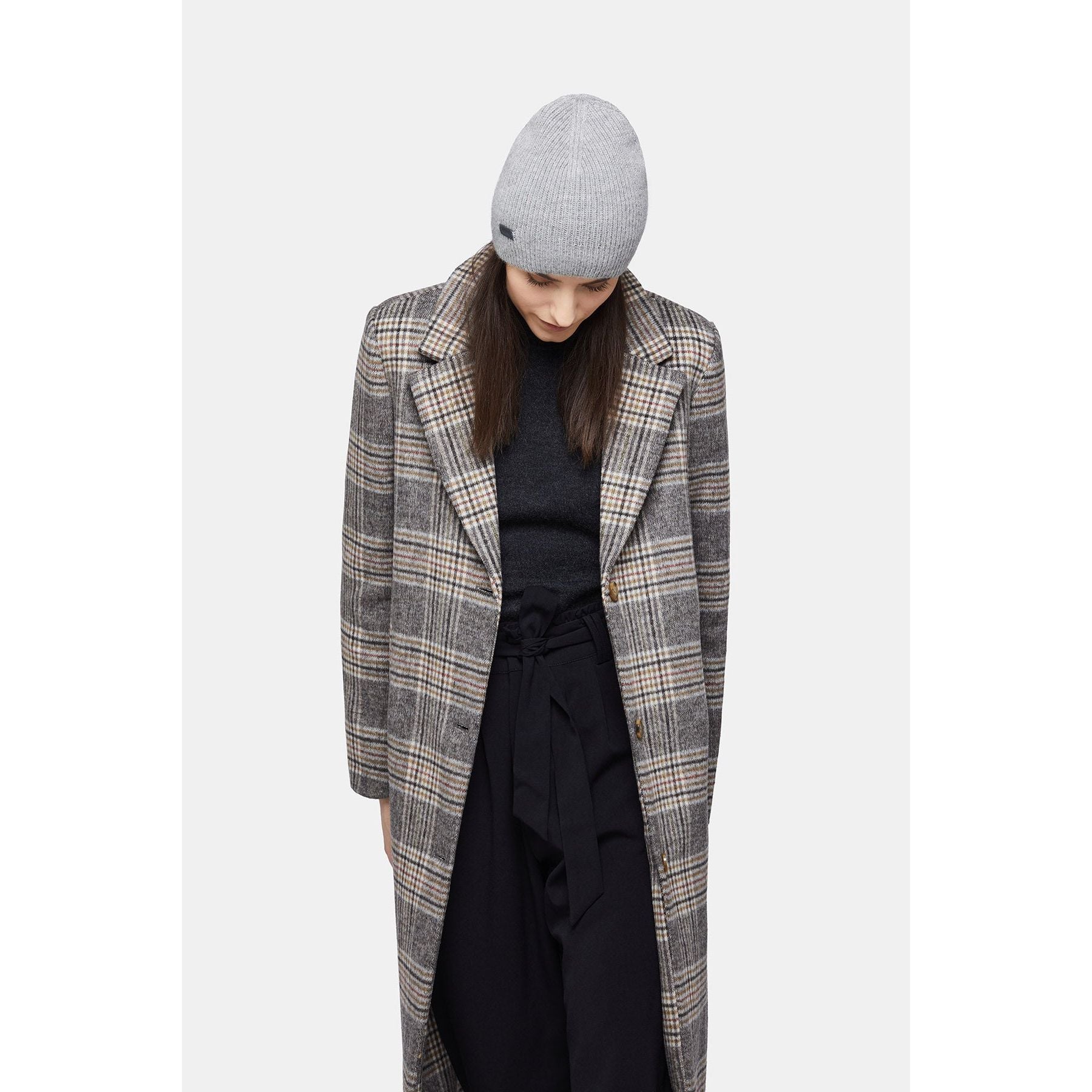 Natural Baby Alpaca Wool Fisherman's Rib Beanie