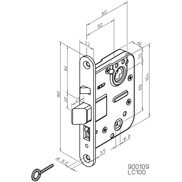 LUKKORUNKO ABLOY LC100/4690 OIKEA