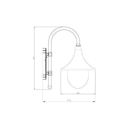 SEINÄVALAISIN ULKO KARTANO TR-U IP44 E27 100W MUSTA