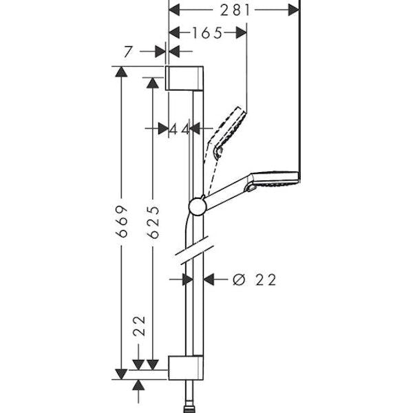 SUIHKUSETTI HANSGROHE 26555400 GREEN 6L/MIN