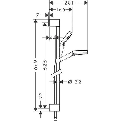 SUIHKUSETTI HANSGROHE 26555400 GREEN 6L/MIN