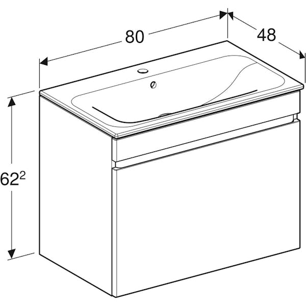 ALLASKAAPPIPAKETTI RENOVA PLAN 800X480X622mm KTCT LAAVA