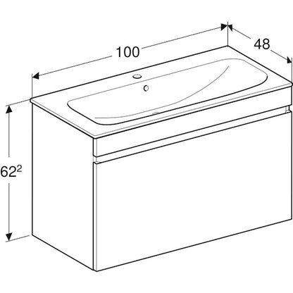 ALLASKAAPPIPAKETTI RENOVA PLAN 1000X480X622mm KTCT LAAVA