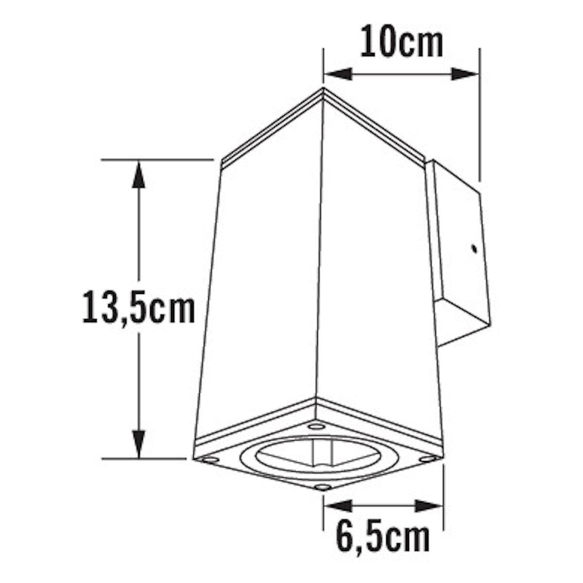 SEINÄVALAISIN ULKO MONZA 1xGU10/35W ANTRASIITTI
