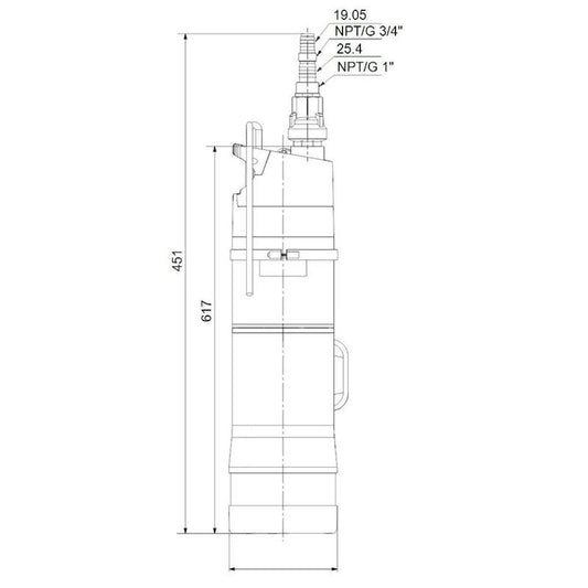 AVOKAIVOPUMPPU GRUNDFOS SB 3-45 M