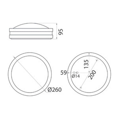 PIHAPIIRIVALAISIN LUMIA AVN260GH IP54 60W E27 PC O GH