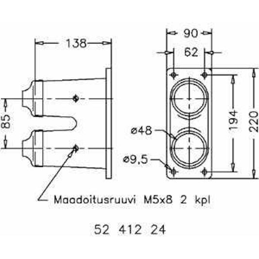 KAAPELIPÄÄTE SELCAST LAK 2/2x48