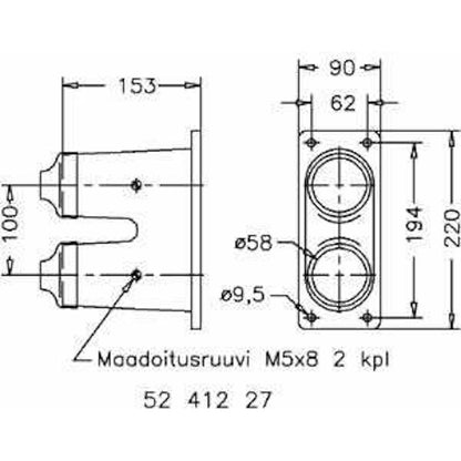 KAAPELIPÄÄTE SELCAST LAK 2/2x58