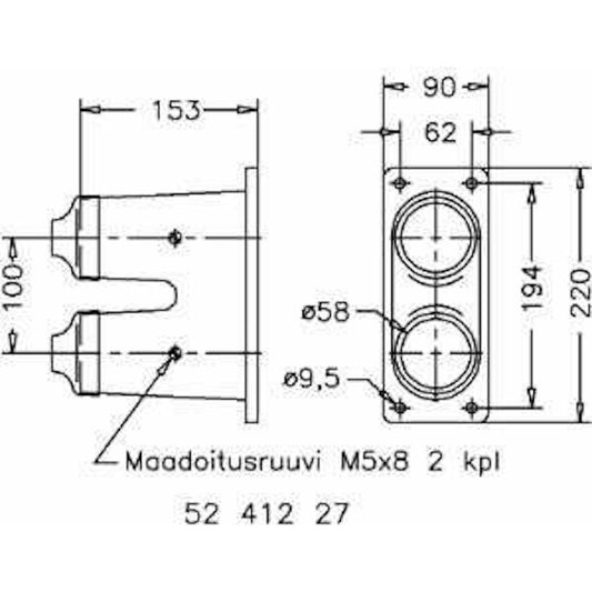 KAAPELIPÄÄTE SELCAST LAK 2/2x58