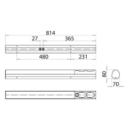 KYLPYHUONEVALAISIN ONNSANI IP44 9W 814mm 830/840C 2-OS.PR